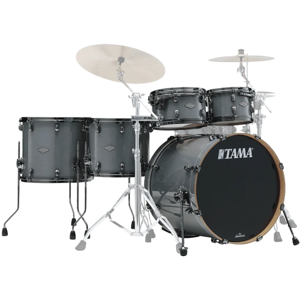 TAMA MBS52HZBNS-SGR - Starclassic Performer Smoky Gray 5 Parça (22B/10T/12T/14F/16F) Hyper-Drive Tomlu Sınırlı Üretim Akustik Davul Seti