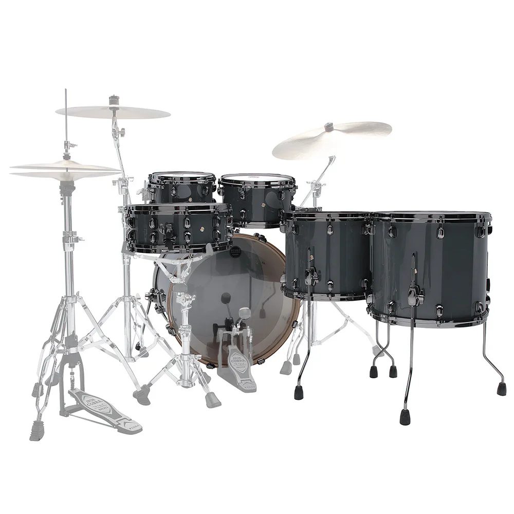 TAMA MBS52HZBNS-SGR - Starclassic Performer Smoky Gray 5 Parça (22B/10T/12T/14F/16F) Hyper-Drive Tomlu Sınırlı Üretim Akustik Davul Seti