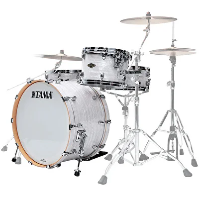 TAMA WBR34CZS-WPL - Starclassic Walnut/Birch White Pearl Limited 3 Parça (24B/13T/16F) Akustik Davul Seti