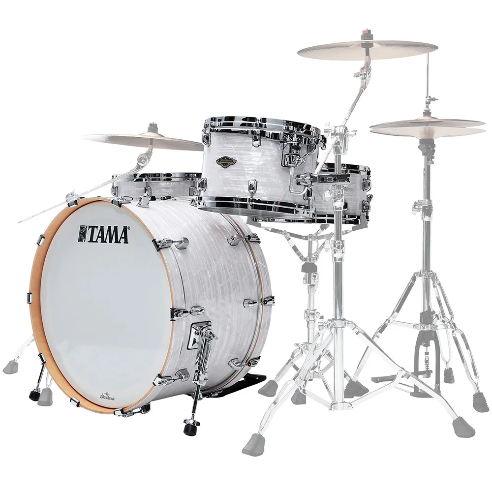 TAMA WBR34CZS-WPL - Starclassic Walnut/Birch White Pearl Limited 3 Parça (24B/13T/16F) Akustik Davul Seti