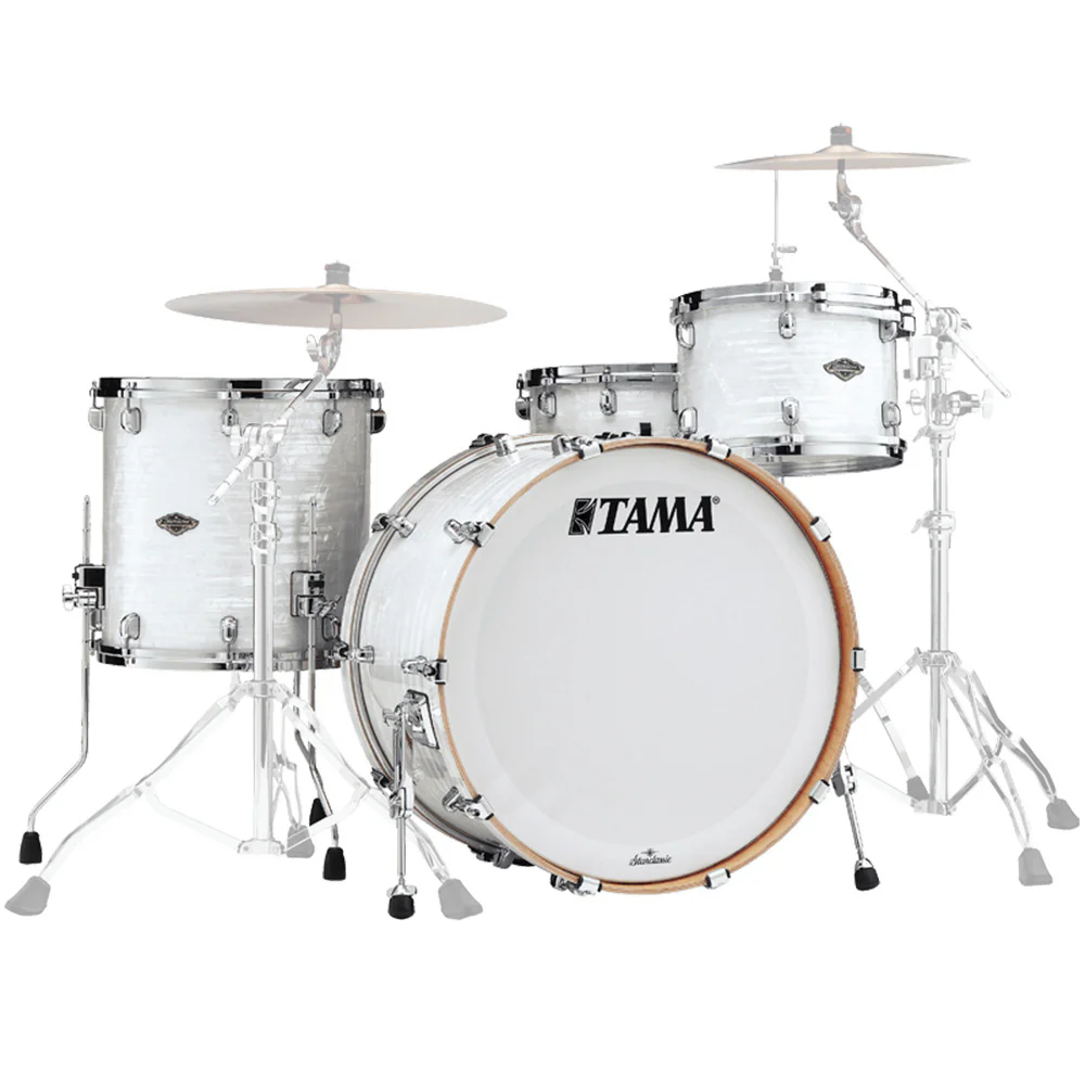 TAMA WBR34CZS-WPL - Starclassic Walnut/Birch White Pearl Limited 3 Parça (24B/13T/16F) Akustik Davul Seti
