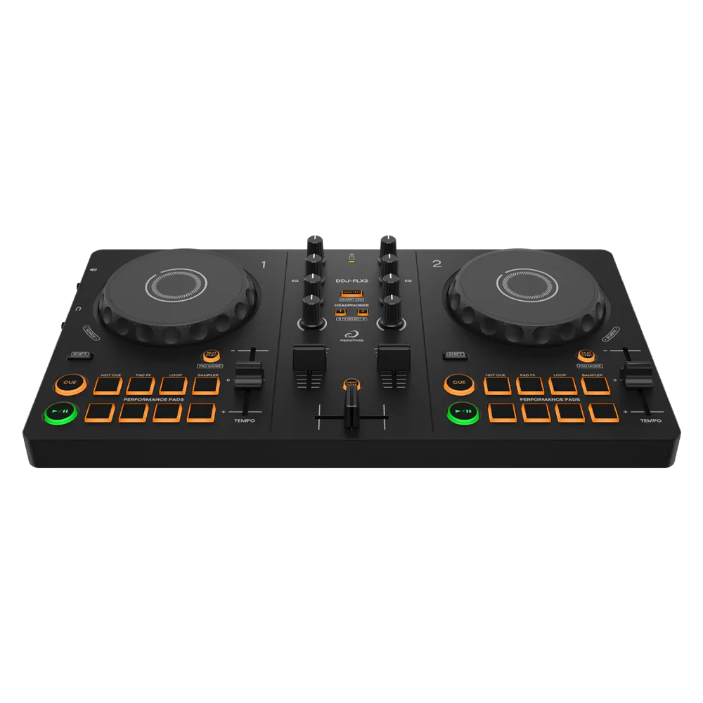 ALPHATHETA DDJ-FLX2 2 Kanal rekordbox DJ Kontrol Ünitesi (Mac/PC/iOS/Android Uyumlu)