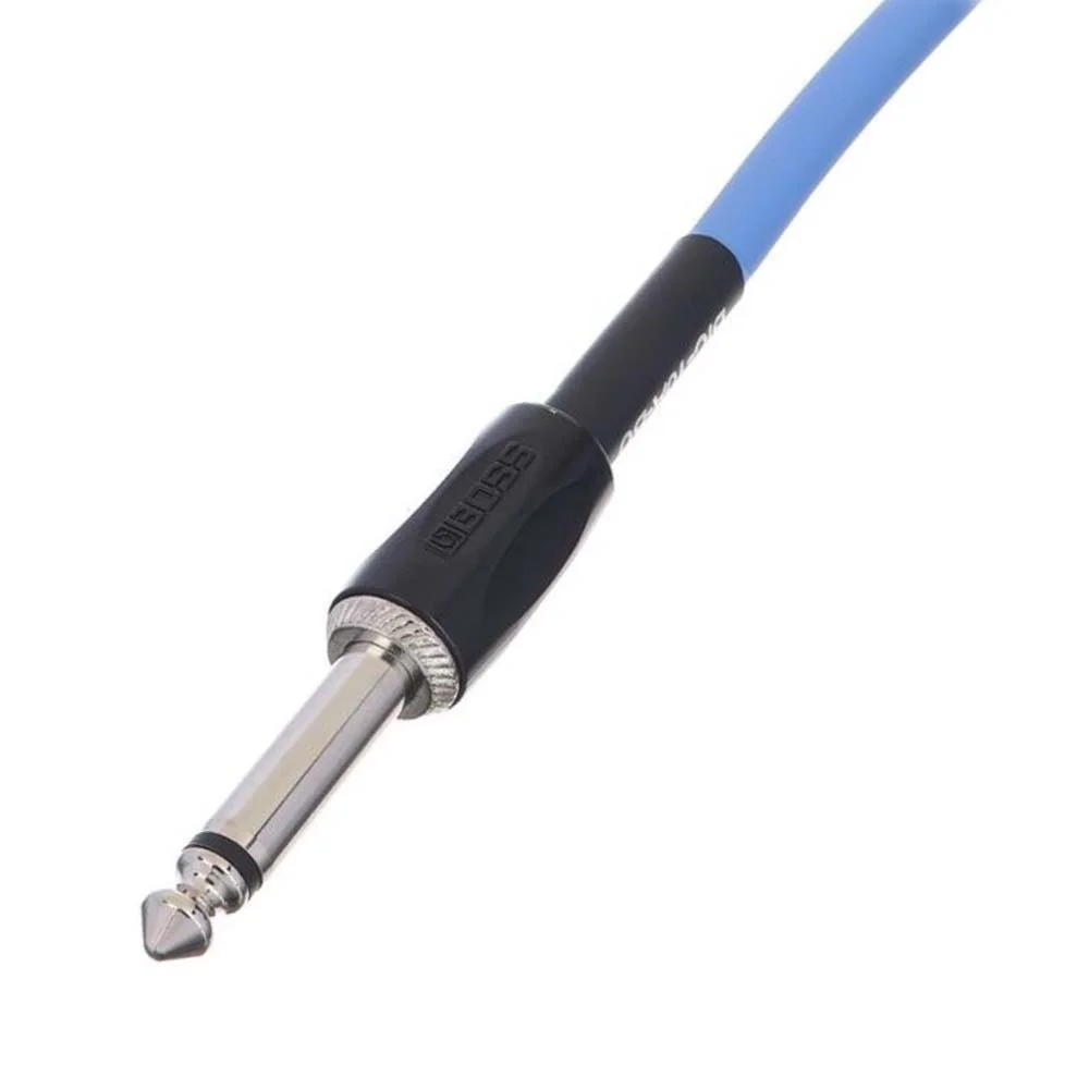BOSS BIC-10A-BU Düz/L Uç 3 Metre Mavi Enstrüman Kablosu