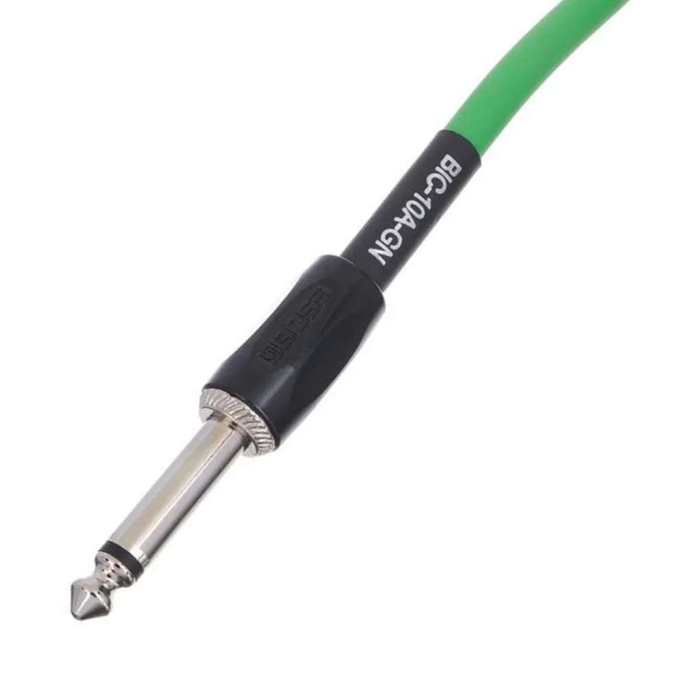 BOSS BIC-10A-GN Düz/L Uç 3 Metre Yeşil Enstrüman Kablosu