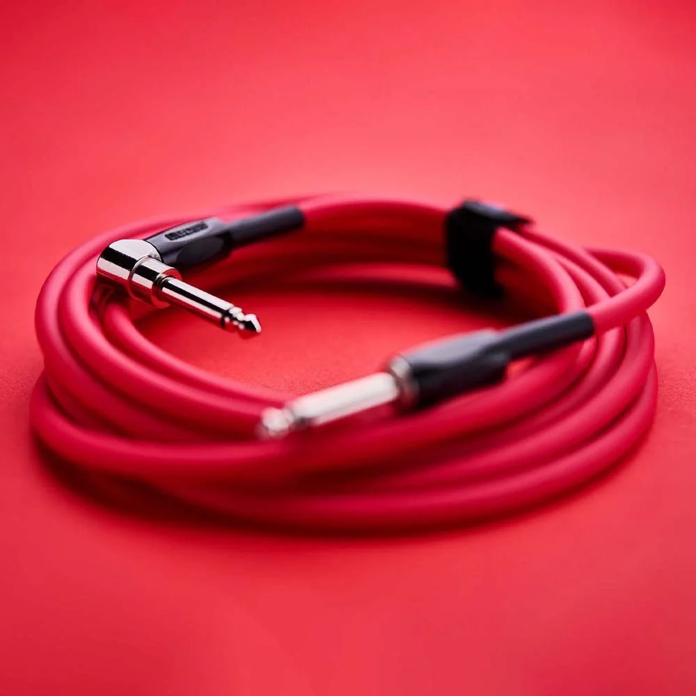 BOSS BIC-10A-RD Düz/L Uç 3 Metre Kırmızı Enstrüman Kablosu