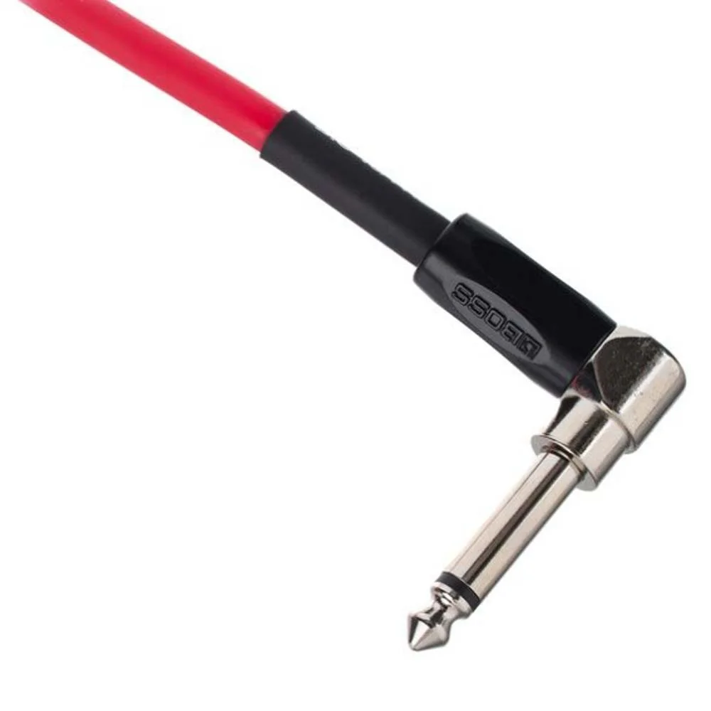 BOSS BIC-10A-RD Düz/L Uç 3 Metre Kırmızı Enstrüman Kablosu
