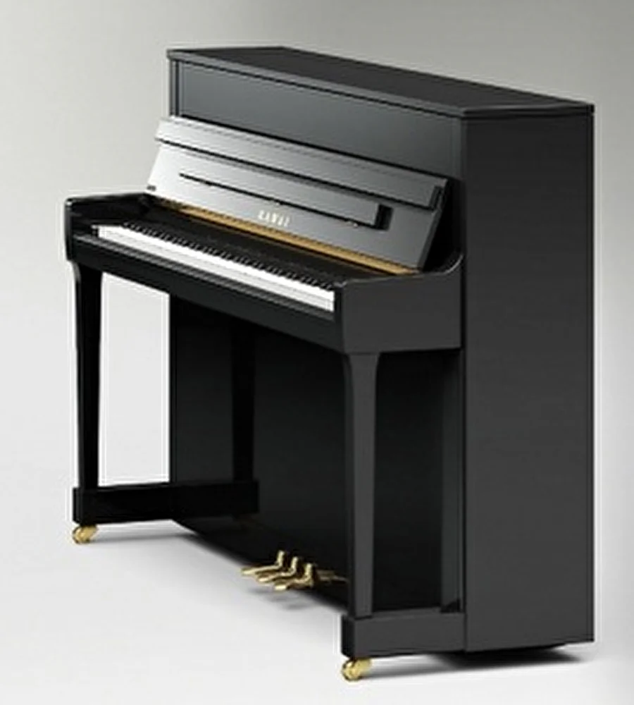 KAWAI K-200 M/PEP Parlak Siyah 114 CM Duvar Piyanosu