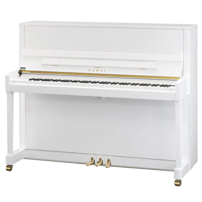 KAWAI K-300 WH/P  122 CM Parlak Beyaz Duvar Piyanosu