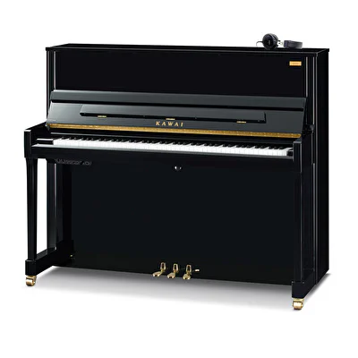 KAWAI K-300 AR2 M/PEP AURES / 122 cm  Hibrit  Parlak Siyah Duvar Piyanosu