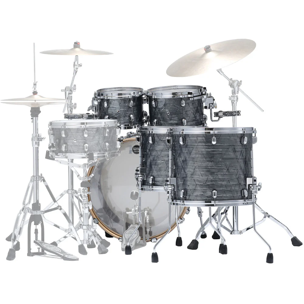 TAMA WBR52RZS-CCO - Starclassic Walnut/Birch Charcoal Onyx 5 Parça (22B/10T/12T/14F/16F) Akustik Davul Seti