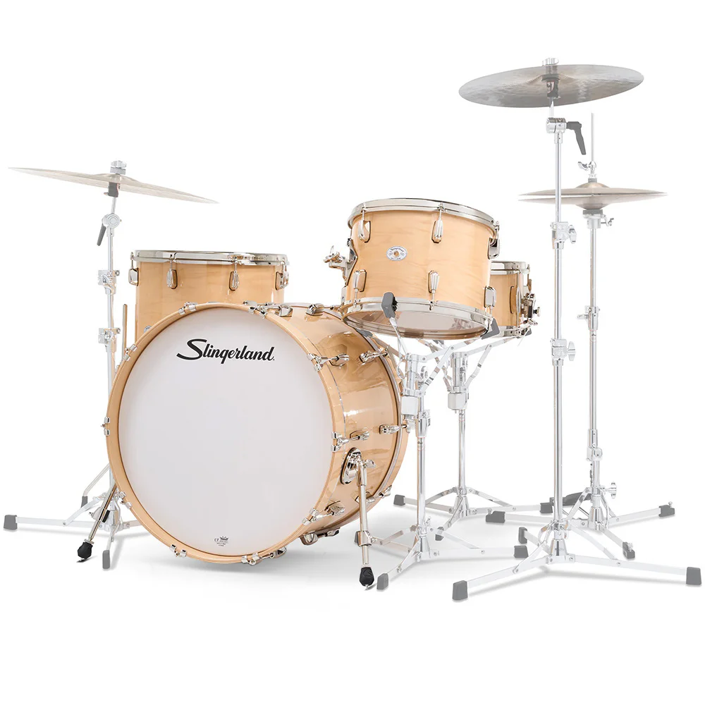 SLINGERLAND Studio King Outfit Ventura Sand Lacquer 4 Parça (22B/123T/16F/14S) Akustik Davul Seti