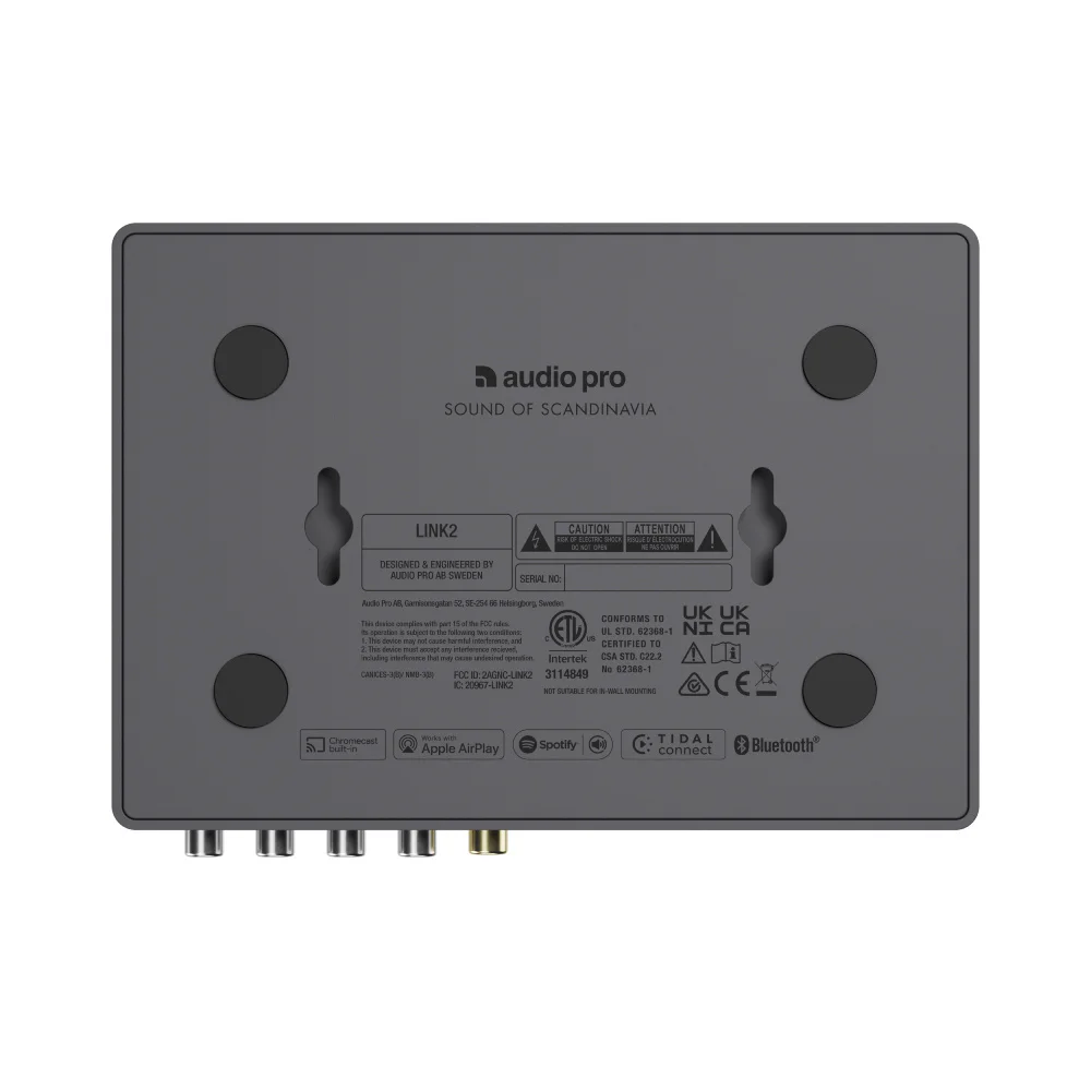 Audio Pro Link 2 Koyu Gri Multiroom Streamer/Network Oynatıcı