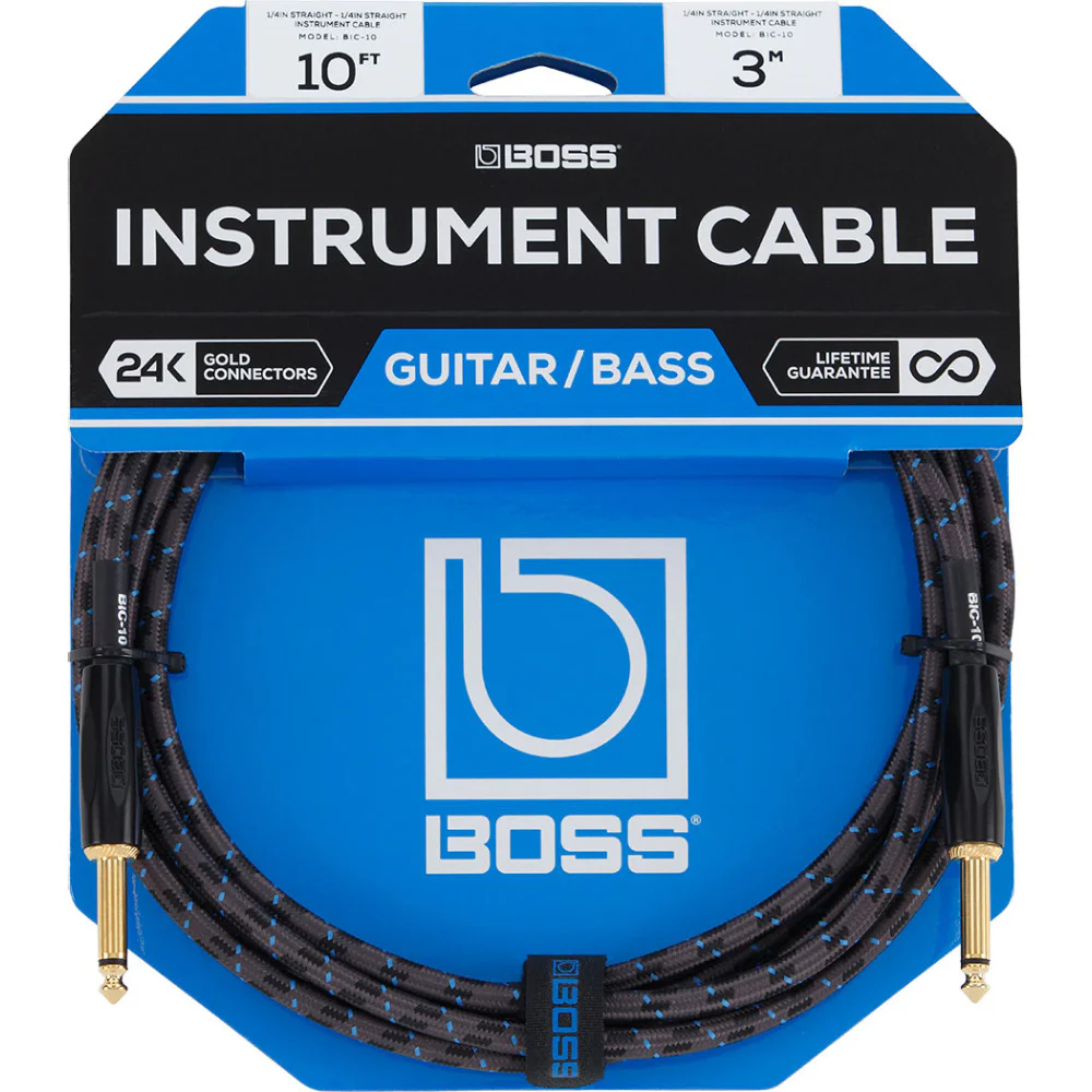 BOSS BIC-10 3 Metre Gri Enstrüman Kablosu
