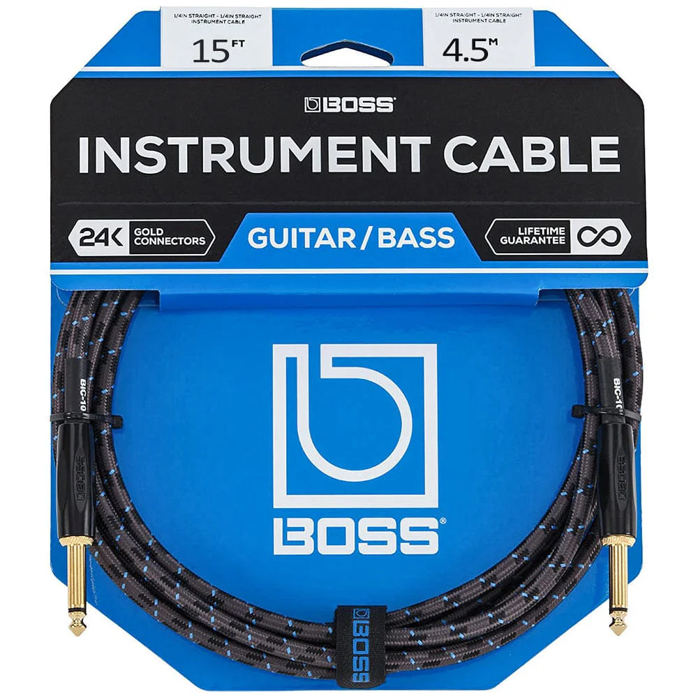 BOSS BIC-15 4.5 Metre Gri Enstrüman Kablosu