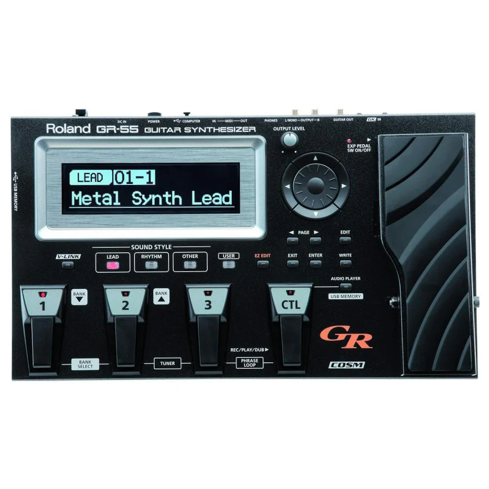 ROLAND GR-55S-BK Gitar Synthesizer - GK3 Manyetik Setsiz