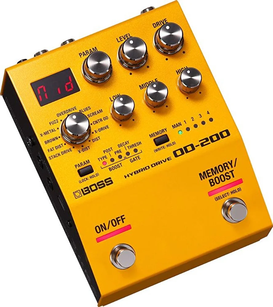 BOSS OD-200 Hybrid Drive Kompakt Efekt Pedalı
