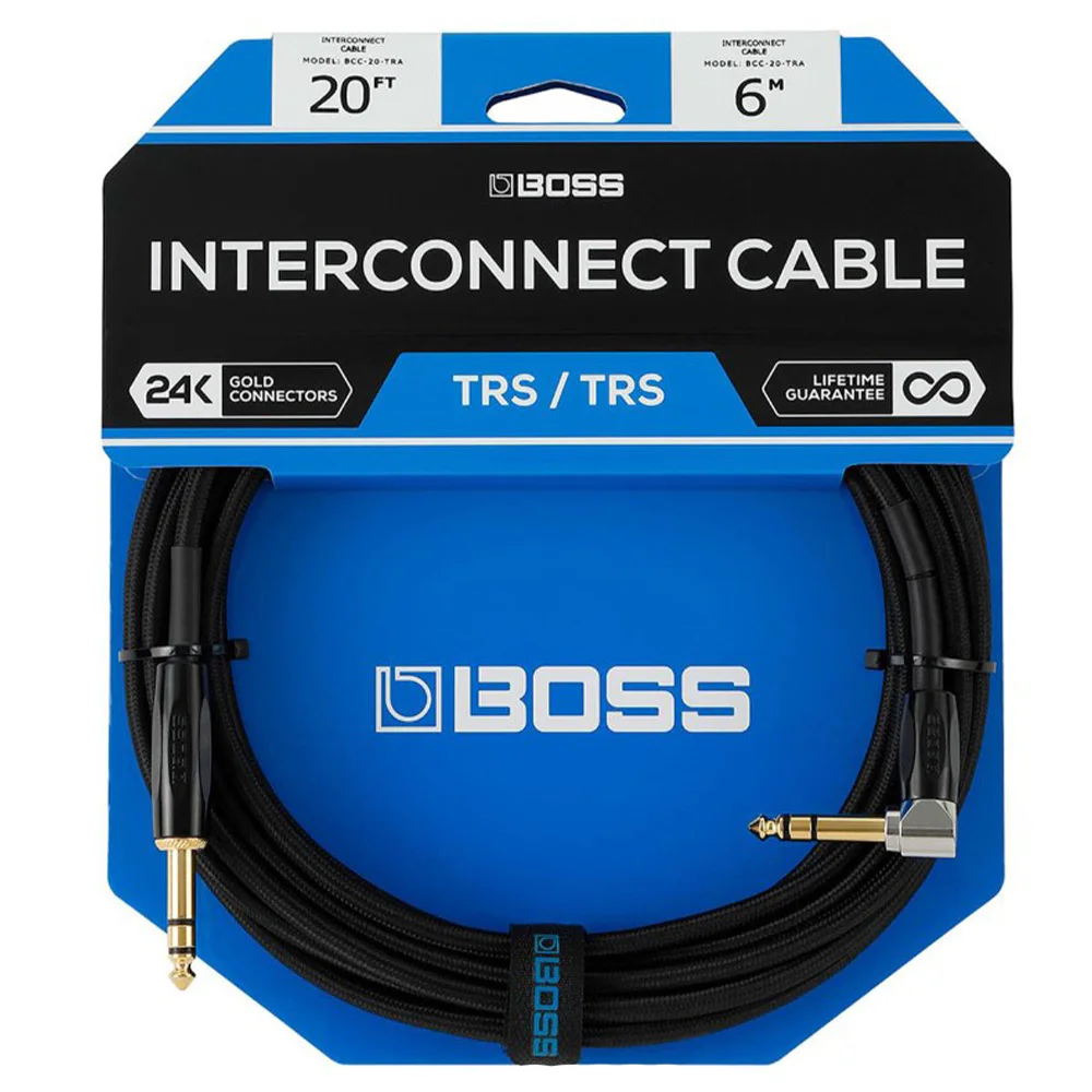 BOSS BCC-20-TRA 6 Metre Siyah Enstrüman Kablosu