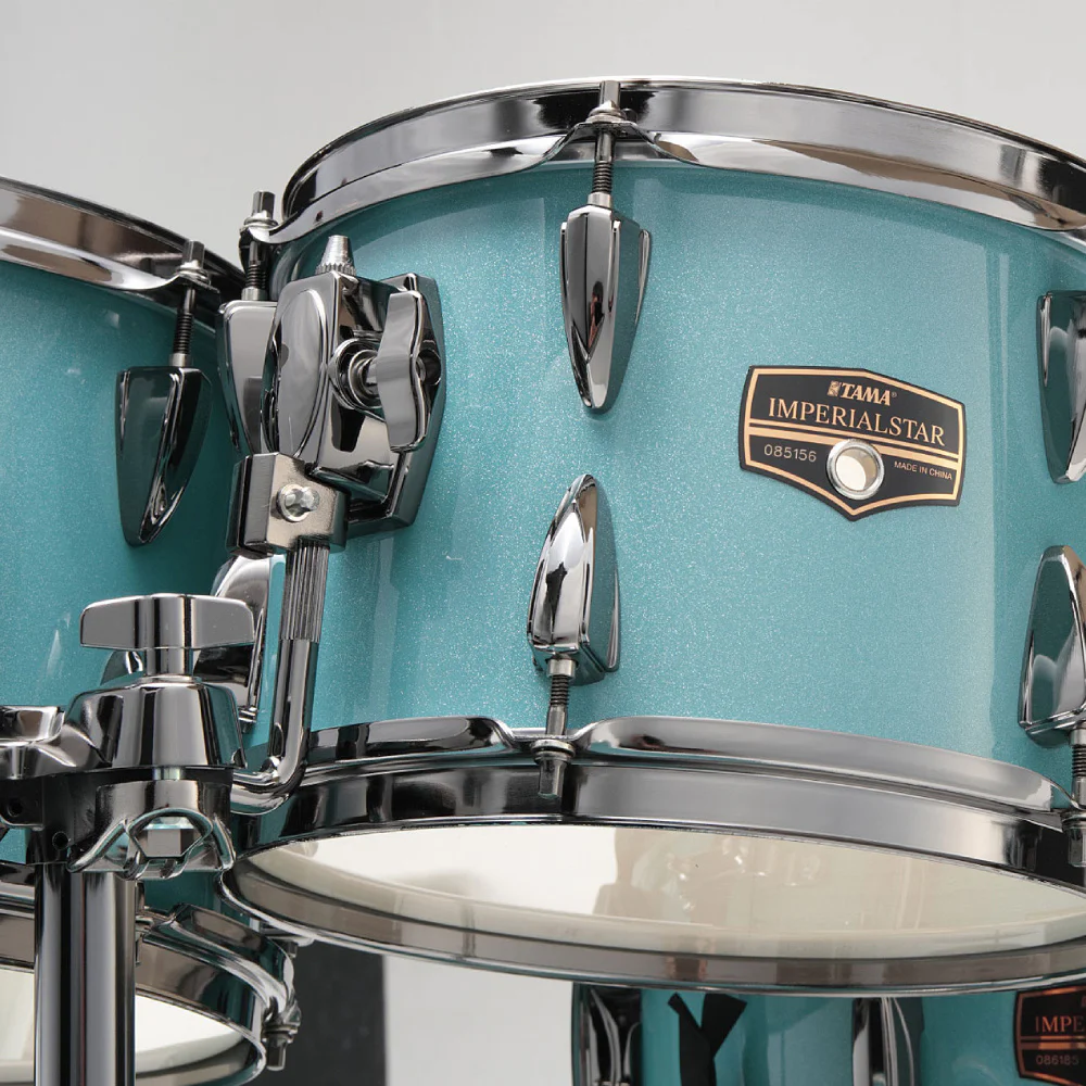 TAMA IP50H6WBN-SLM - Imperialstar Sky Blue Mist 5 Parça (20B/10T/12T/14F/14S) Aksamlı Akustik Davul Seti