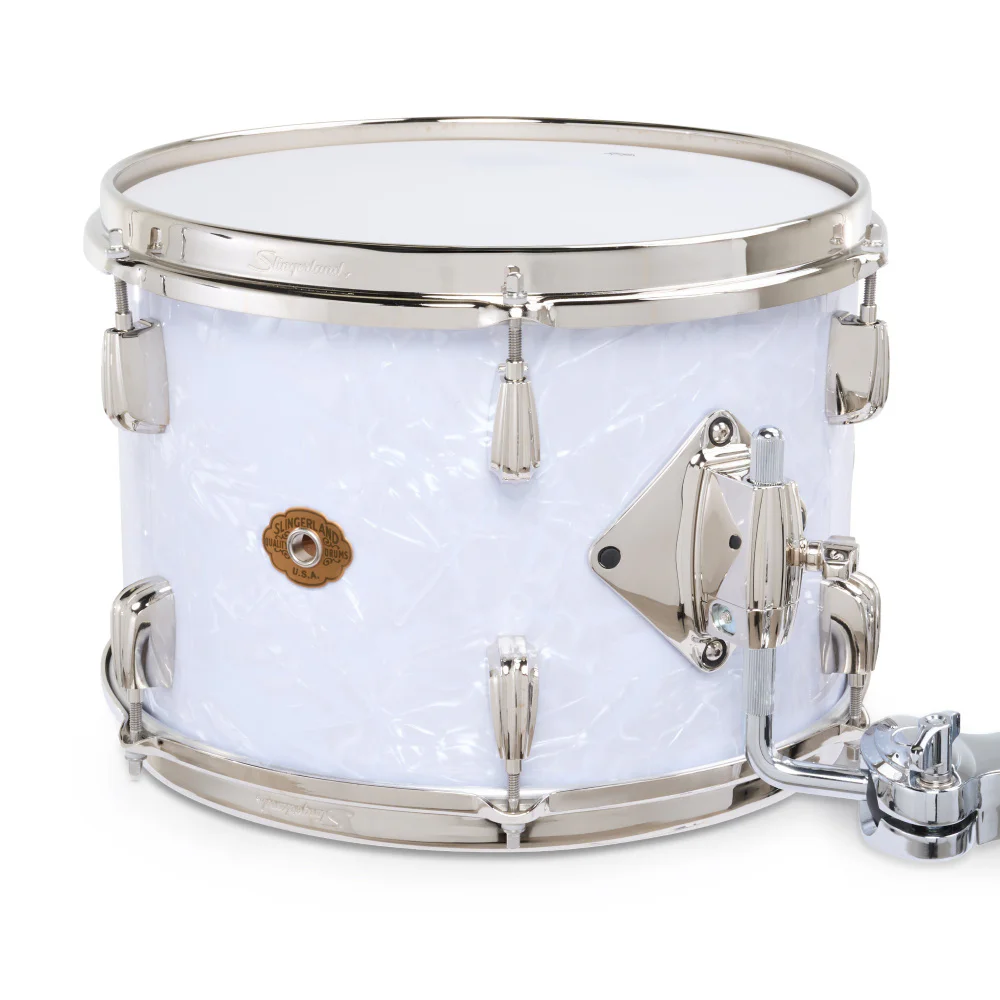 SLINGERLAND Radio King Outfit White Marine Pearl Wrap 5 Parça (22B/10T/12T/16F/14S) Akustik Davul Seti