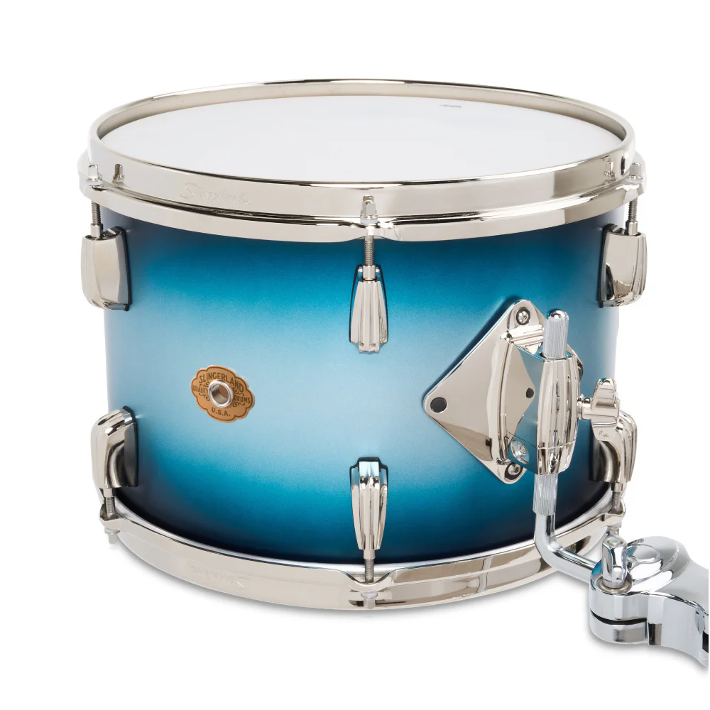 SLINGERLAND Radio King Outfit Blue & Silver Lacquer 4 Parça (18B/12T/14F/14S) Akustik Davul Seti