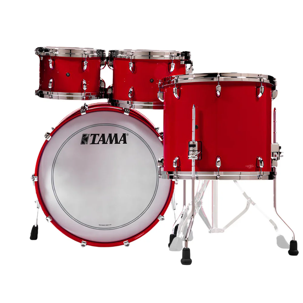 TAMA TW42RZS-SDR STAR Walnut Solid Candy Red 4 Parça (22B/10T/12T/16F) Akustik Davul Seti