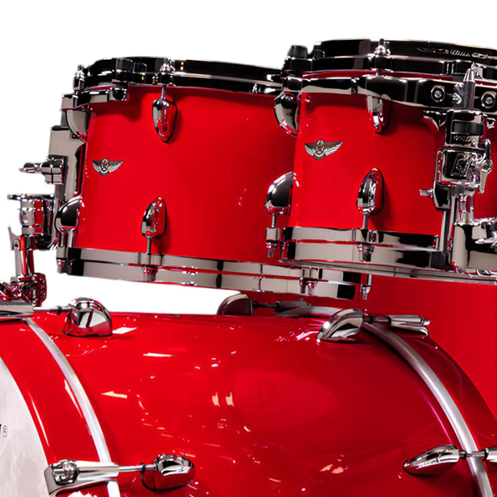 TAMA TW42RZS-SDR STAR Walnut Solid Candy Red 4 Parça (22B/10T/12T/16F) Akustik Davul Seti