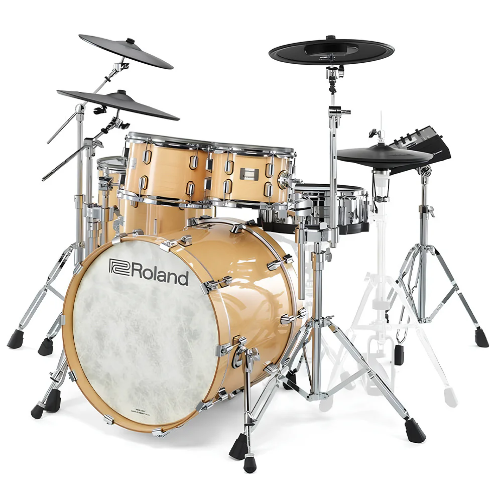 ROLAND VAD716 V-Drums Acoustic Design Gloss Natural Elektronik Davul Seti