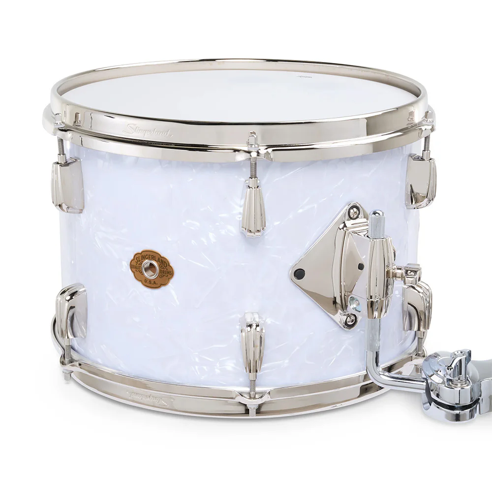 SLINGERLAND Radio King Outfit White Marine Pearl Wrap 3 Parça (18B/12T/14F) Akustik Davul Seti