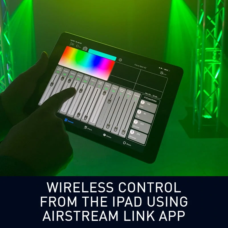 ADJ LINK DMX Işık Kontrol Mikseri, 2048-kanal, 4-Universe DMX, ADJ's Airstream WIFI, LINK iOS APP