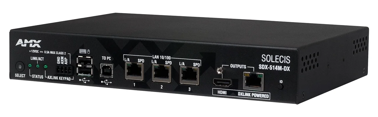AMX SDX-414-DX | Presenatation Switcher | 4x1 DXLink çıkışlı 4K HDMI Dijital Switch