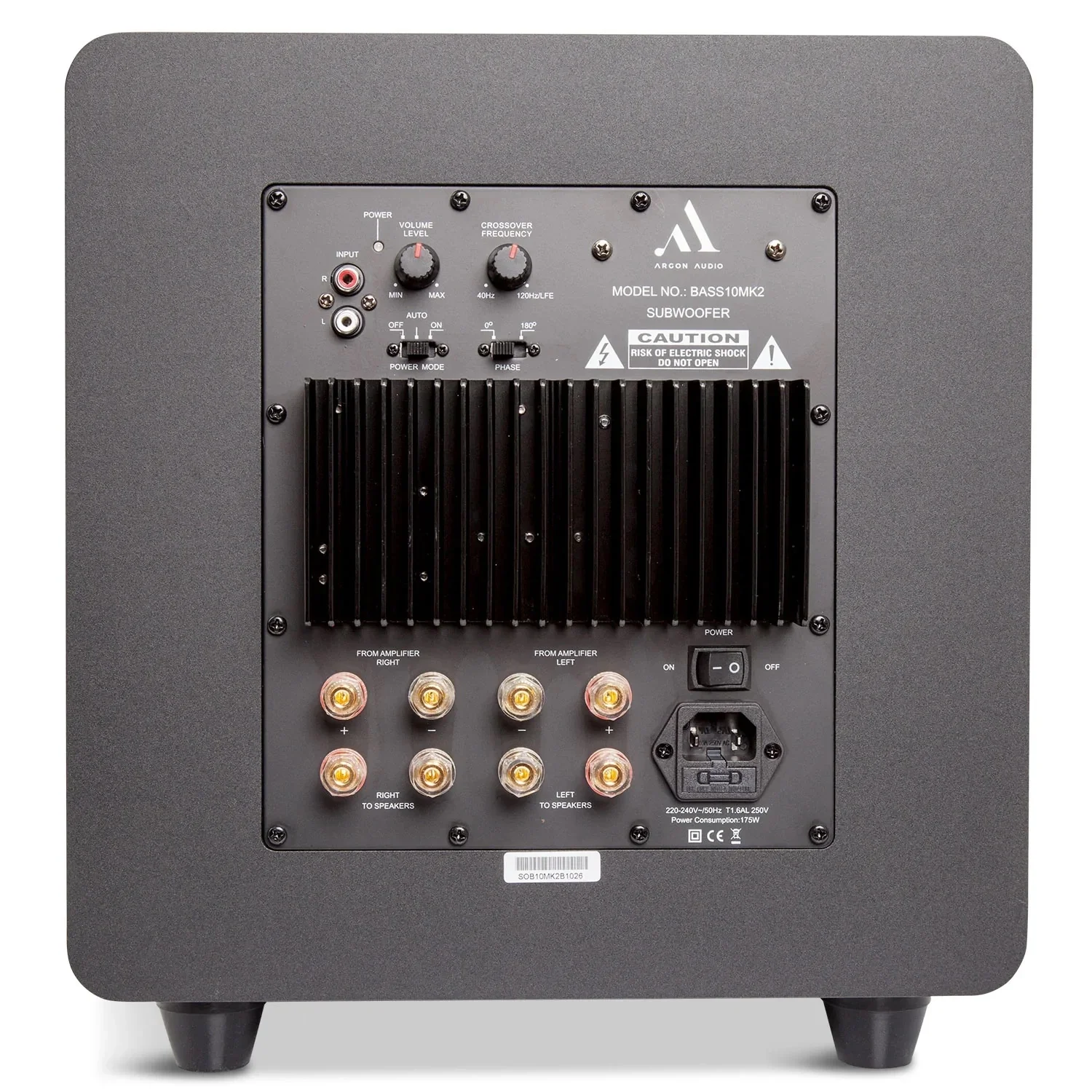 Argon Audio Bass 10 MK2 10" Aktif Subwoofer (Siyah)