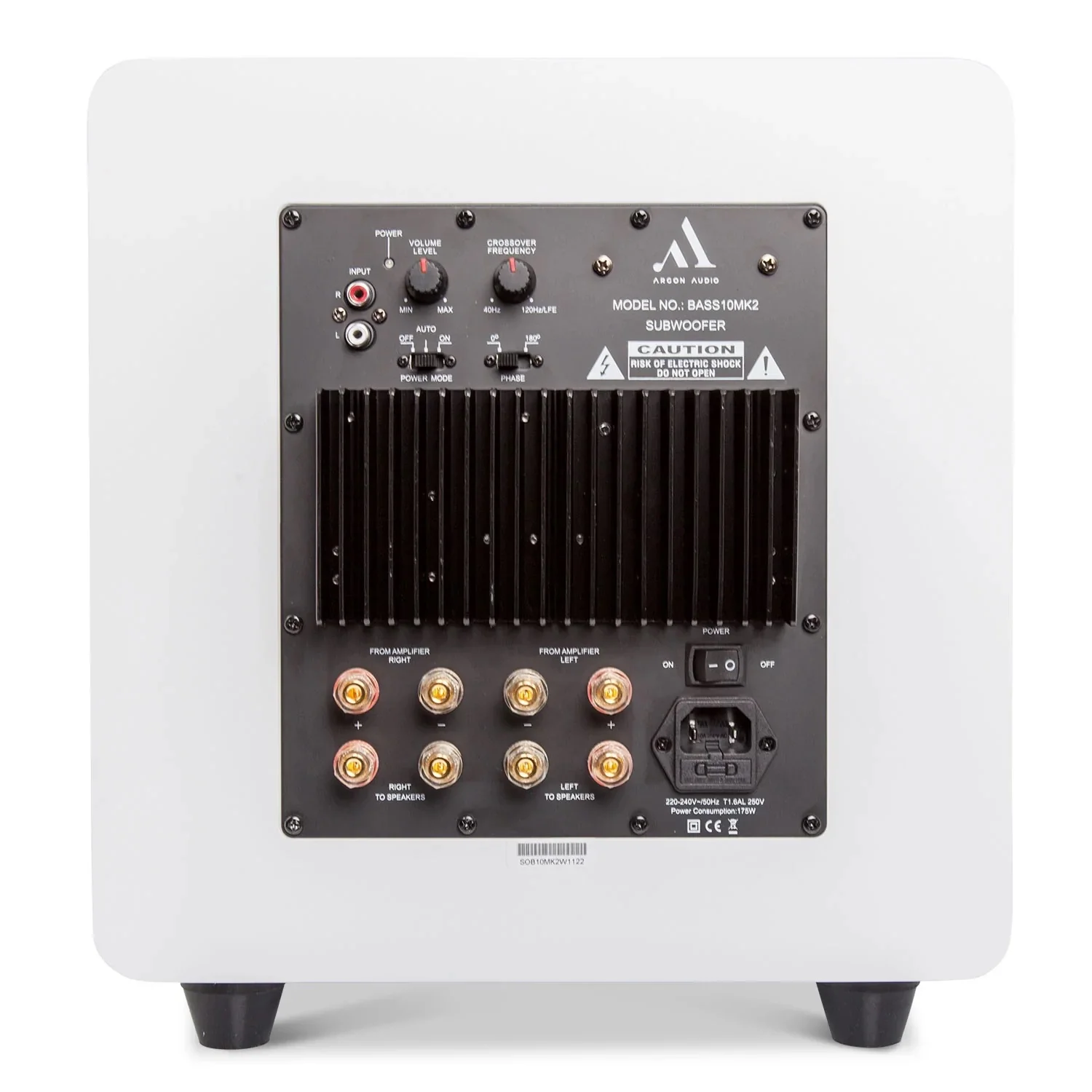 Argon Audio Bass 10 MK2 10" Aktif Subwoofer (Beyaz)