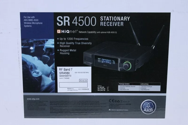 Akg SR4500 System Receiver (650.100-680.000 Mhz)