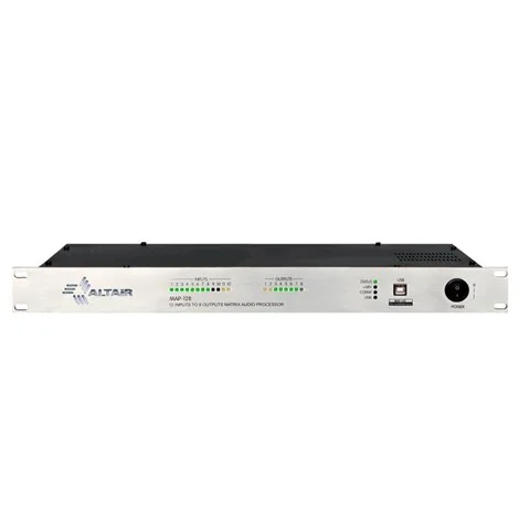 Altair Map-128  Matrix Audio Processor, 12 Inputs / 8 Outputs