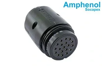 Amphenol SLDBFR419AR Socapex 19 Pin Dişi Kablo Tipi Siyah Kaplamalı Konnektör
