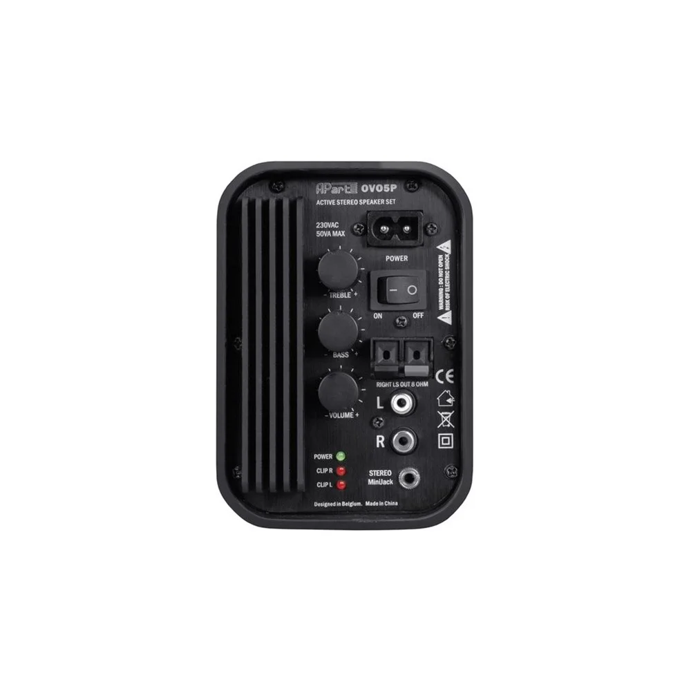 Apart Ovo5T 5" Trafolu Duvar Hoparlörü 80W/100V 16-ohm Black/White