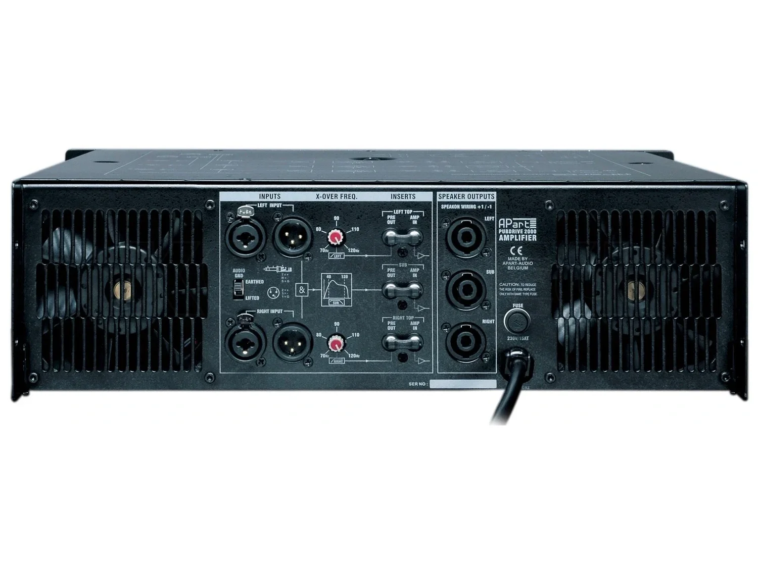 Apart Pubdrive-2000 3 Kanal Power Amplifikatör 2x400W + 850W