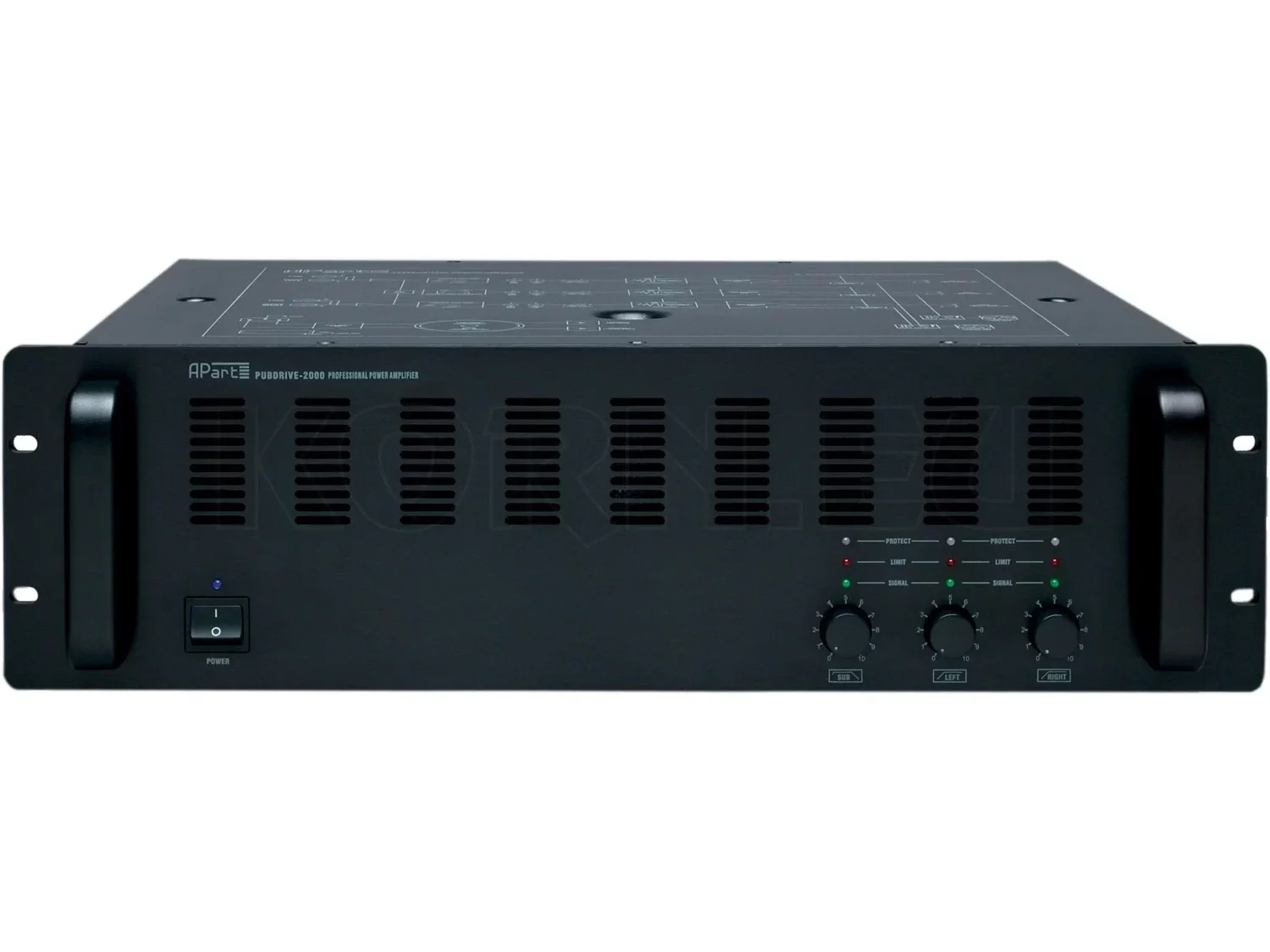 Apart Pubdrive-2000 3 Kanal Power Amplifikatör 2x400W + 850W