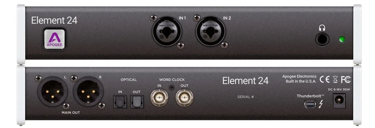 Apogee Element 24 10 x 12 I/O, Thunderbolt 2 Profesyonel ses kartı