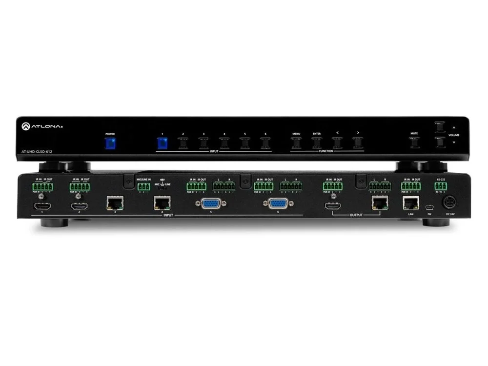 Atlona At-Uhd-Clso-612-Ed Değiştirilebilir Giriş(4-10) 2 Çıkış Hdbaset Dijital Sunum Switcher