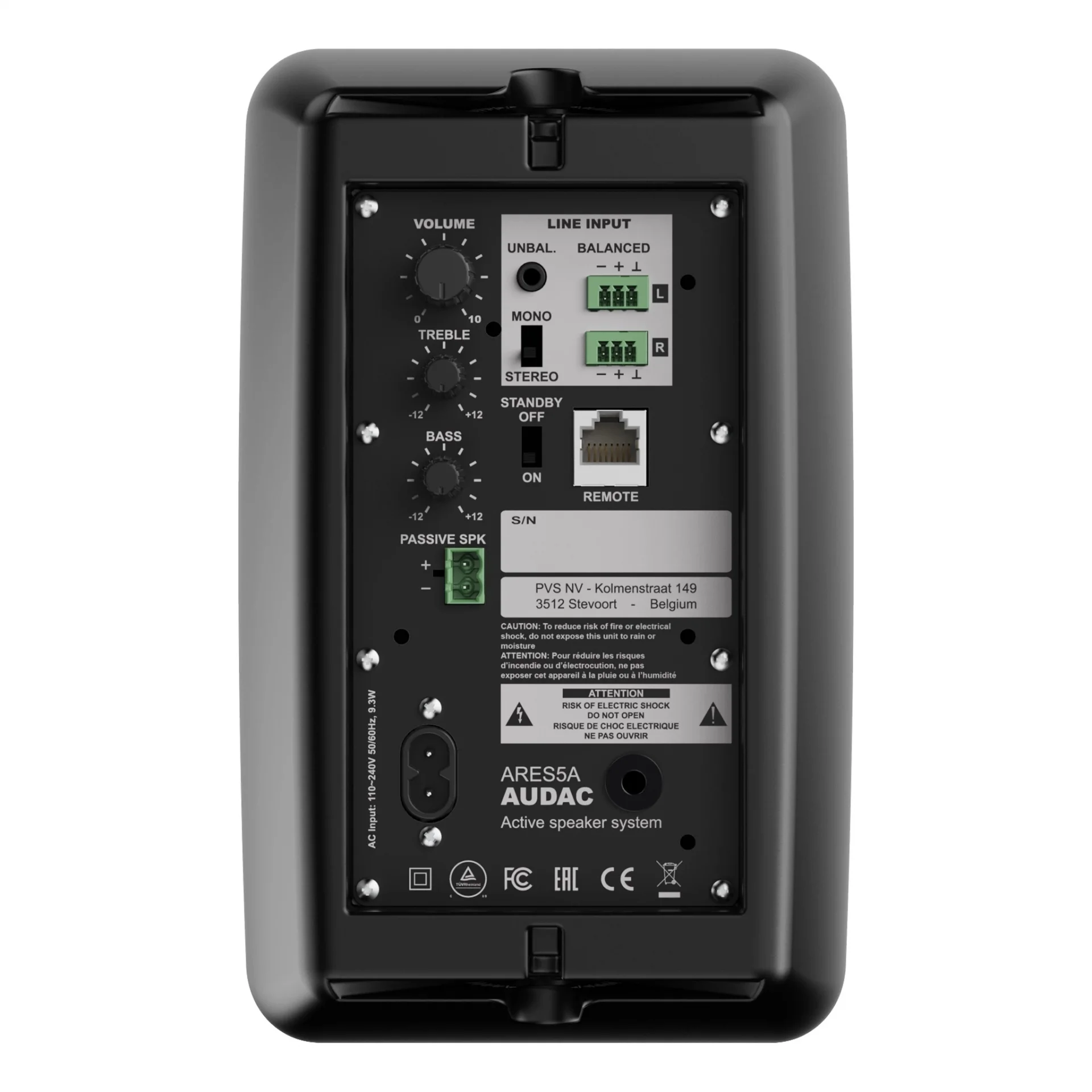 Audac ARES5A/B Aktif + Pasif Çift Hoparlör Seti 2x40W