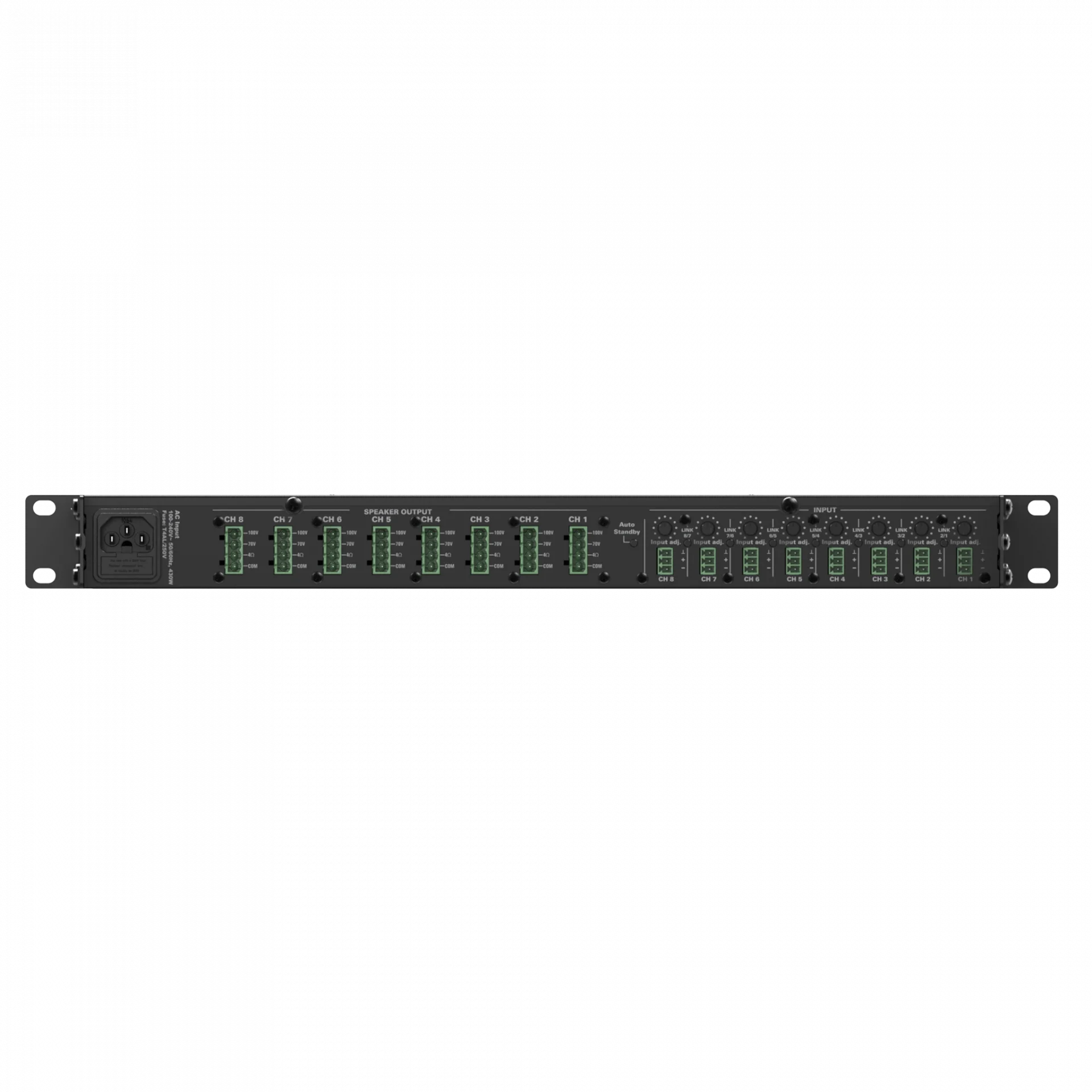 Audac CEP803 Quad Power Amplifikatör 8x30W/100V
