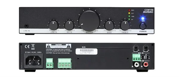 Audac COM108 Mikser Amfi 80W/100V