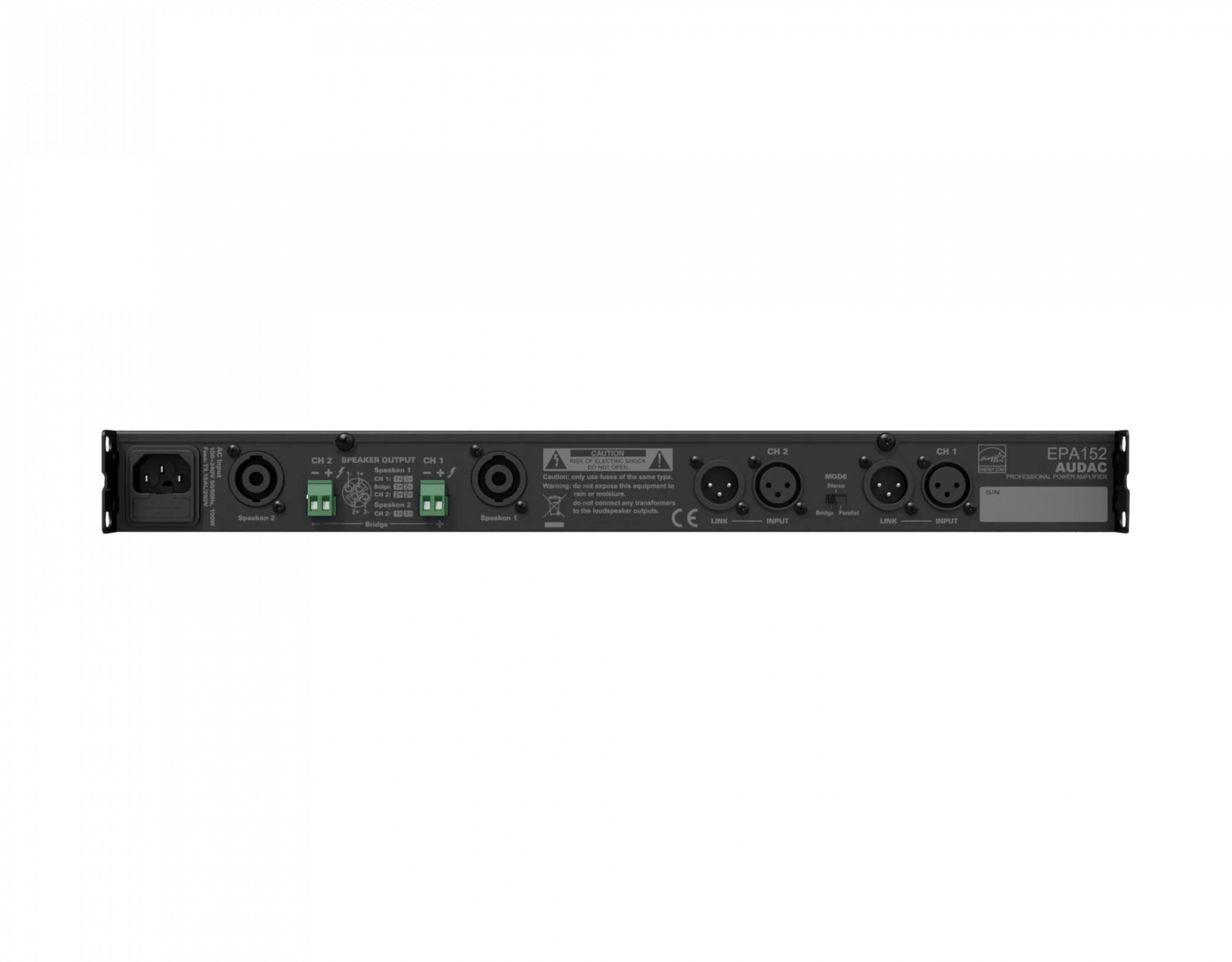 Audac EPA152 Power Amplifikatör 2x150W/4-ohm