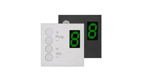 Audac MWX45 MTX wall panel controller 45 x 45 mm