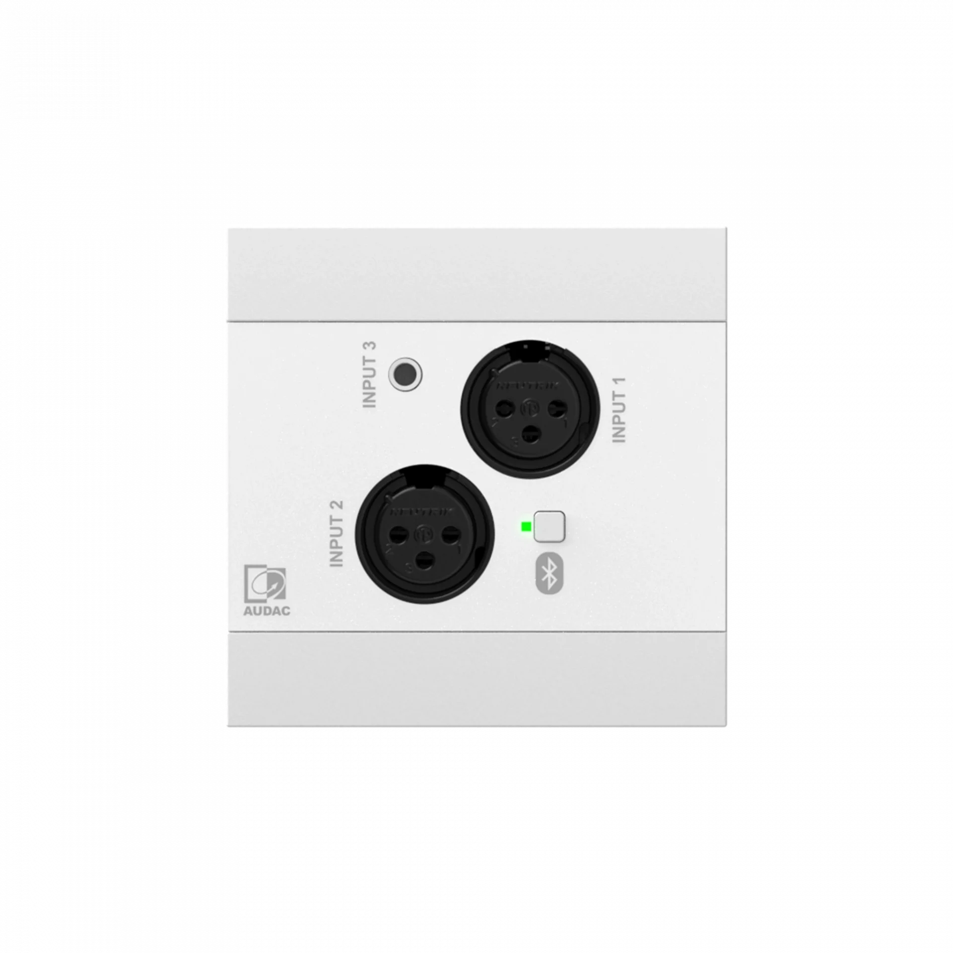 Audac NWP320 Network input panel - 2 x XLR + 3,5 mm jack + BT (4 CH)