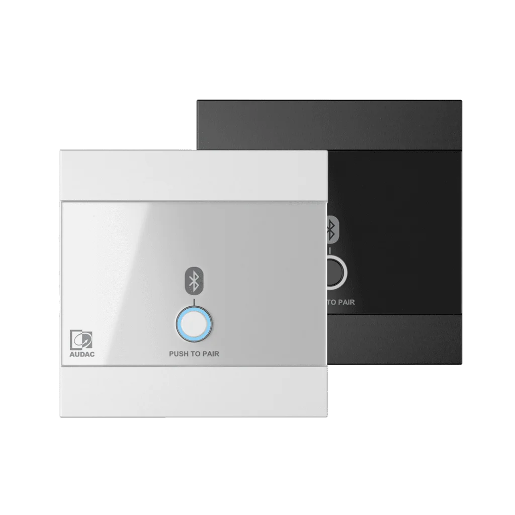 Audac WP220 Universal wall panel - Bluetooth receiver input - 80 x 80 mm