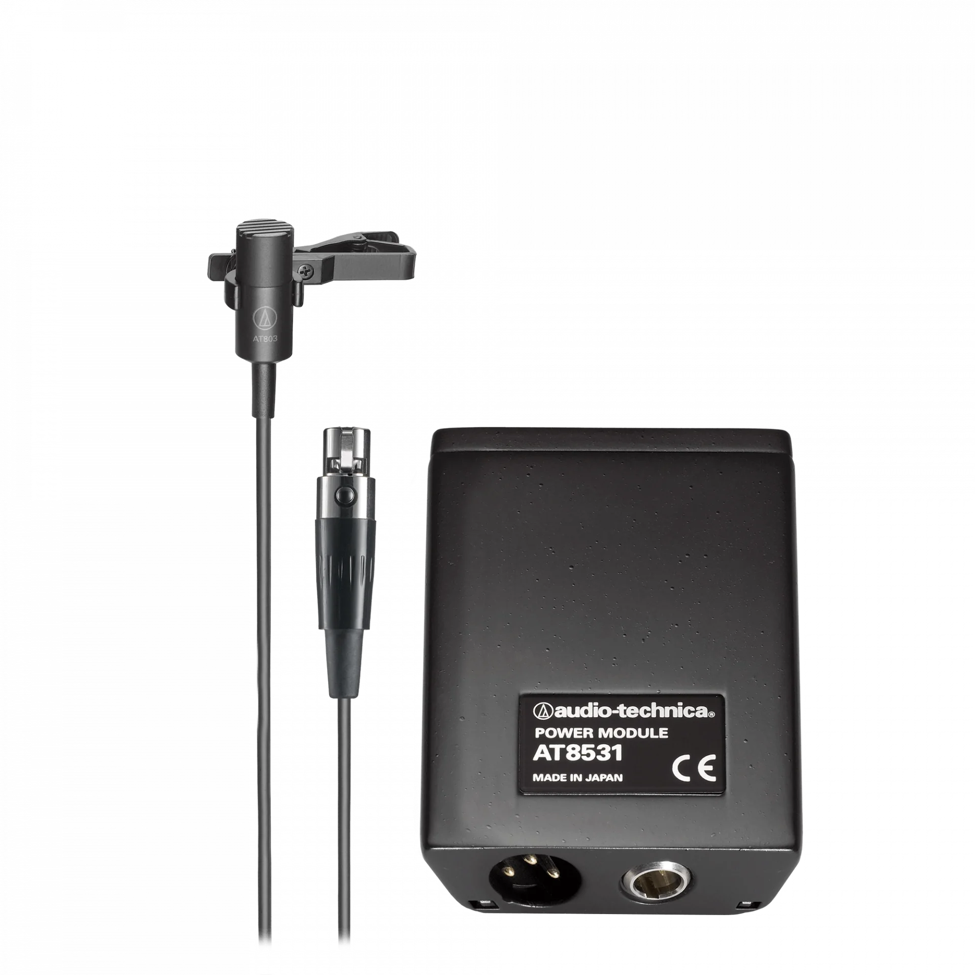 Audio Technica AT803 Minyatür Omni Condenser Yaka Mikrofonu + Power Modülü 3-Pin XLR