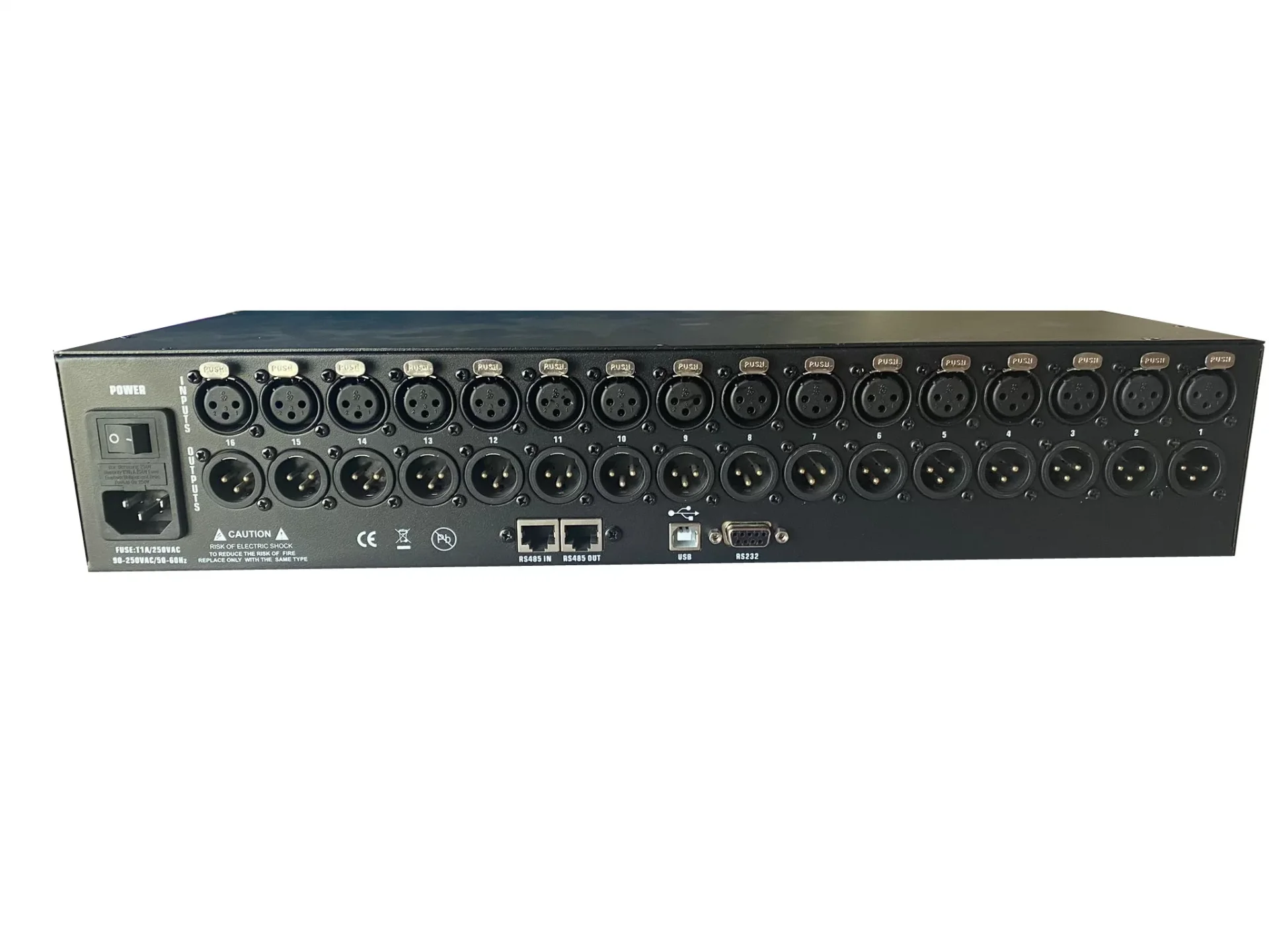 Audiofocus ADSP M1616 16x16 Matrix 16 Giriş / 16 Çıkış Dijital DSP Processor