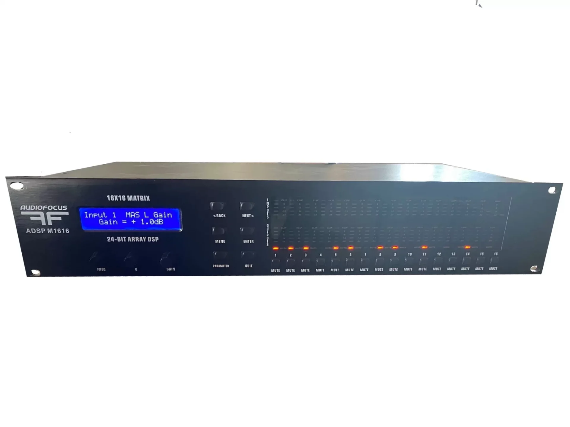 Audiofocus ADSP M1616 16x16 Matrix 16 Giriş / 16 Çıkış Dijital DSP Processor